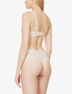 Chantelle Champs Elysées Stretch-mesh Balconette Bra -Ress Clothing Shop 1056 73048496 C26050 IVORY ALT02