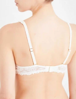 Chantelle Champs Elysées Stretch-mesh Balconette Bra -Ress Clothing Shop 1056 73048496 C26050 IVORY ALT04