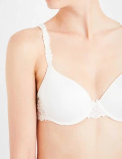 Chantelle Champs Elysées Stretch-mesh Balconette Bra -Ress Clothing Shop 1056 73048496 C26050 IVORY ALT05