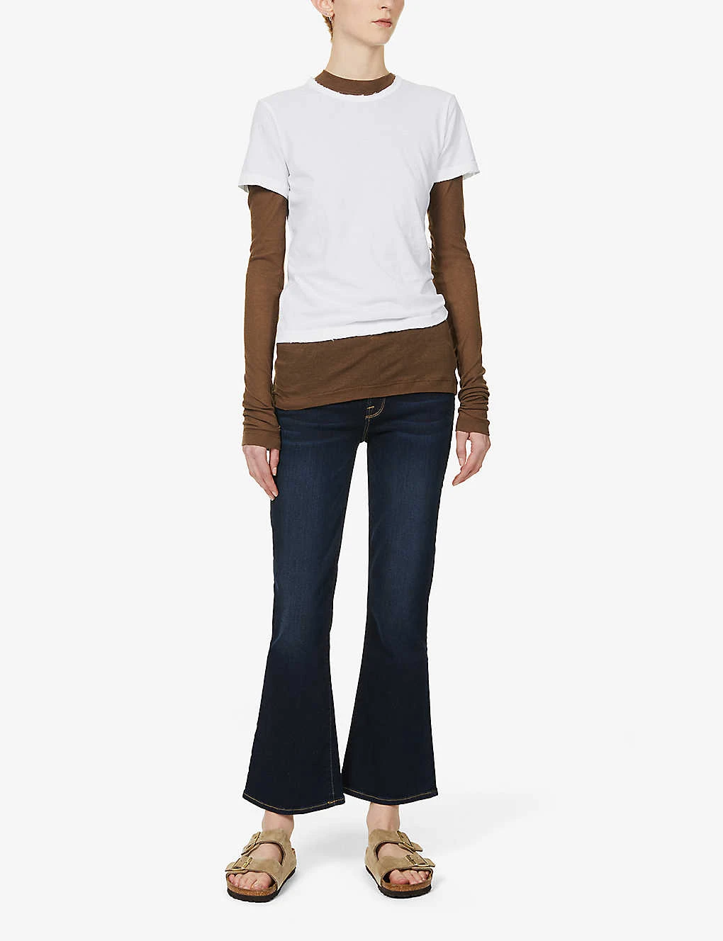 FRAME Le Crop Mini Boot Mid-rise Flared Jeans 4 FRAME Le Crop Mini Boot Mid-rise Flared Jeans - Image 2