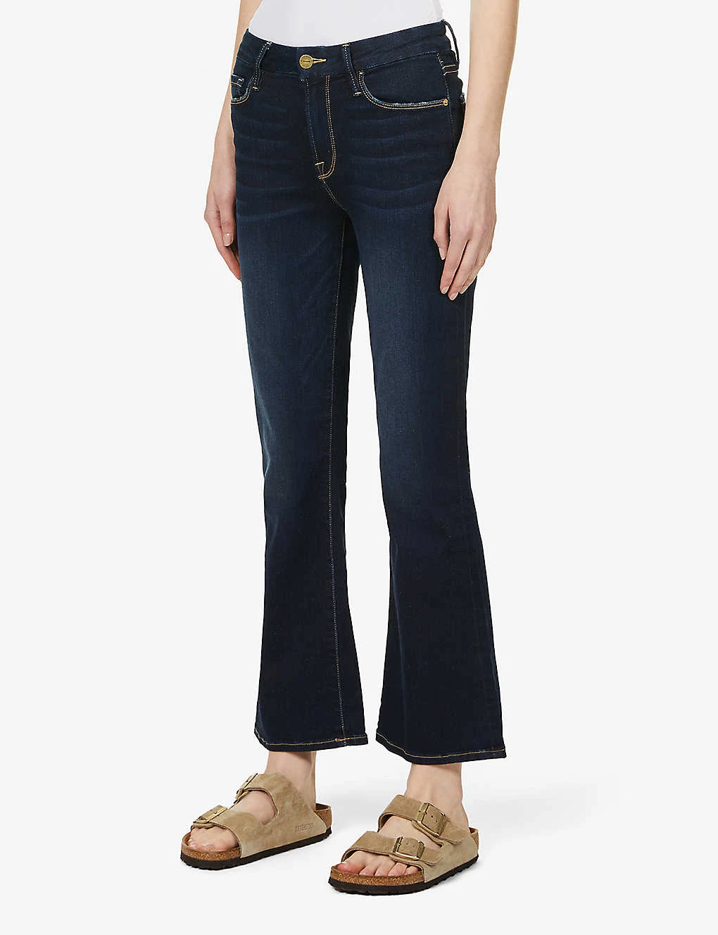 FRAME Le Crop Mini Boot Mid-rise Flared Jeans 5 FRAME Le Crop Mini Boot Mid-rise Flared Jeans - Image 3