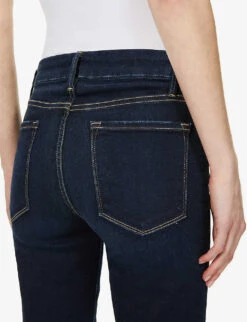 FRAME Le Crop Mini Boot Mid-rise Flared Jeans 13 FRAME Le Crop Mini Boot Mid-rise Flared Jeans -Ress Clothing Shop 1057 3005669 LCMB230 CABANA ALT05