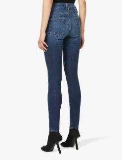 GOOD AMERICAN Good Legs Skinny High-rise Stretch Cotton-blend Jeans 12 GOOD AMERICAN Good Legs Skinny High-rise Stretch Cotton-blend Jeans -Ress Clothing Shop 1073 3005368 GAGL899 BLUE004 ALT03