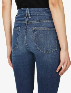 GOOD AMERICAN Good Legs Skinny High-rise Stretch Cotton-blend Jeans 14 GOOD AMERICAN Good Legs Skinny High-rise Stretch Cotton-blend Jeans -Ress Clothing Shop 1073 3005368 GAGL899 BLUE004 ALT05