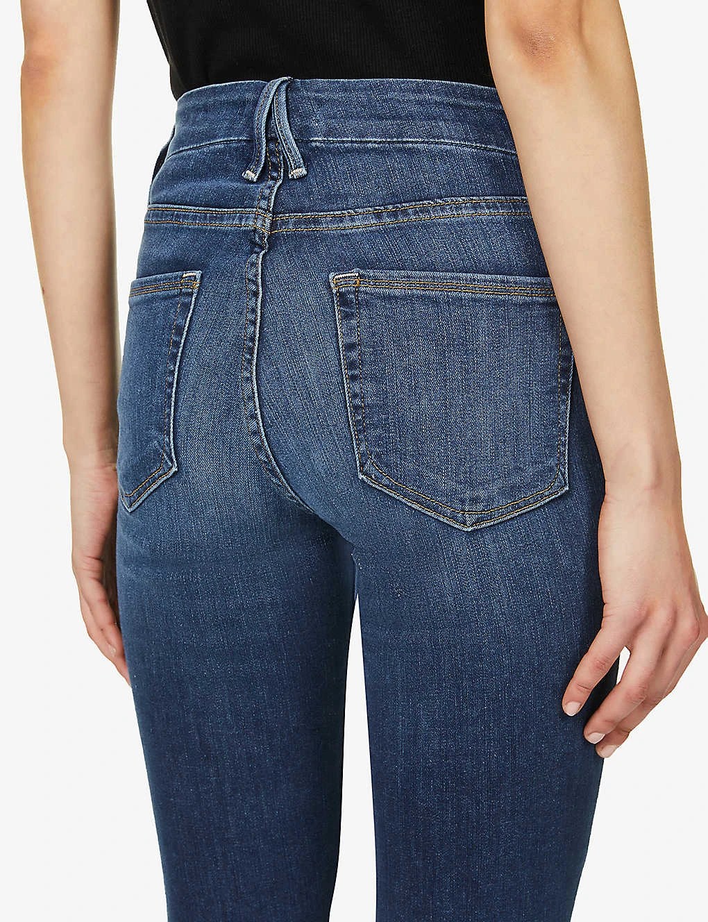 GOOD AMERICAN Good Legs Skinny High-rise Stretch Cotton-blend Jeans 8 GOOD AMERICAN Good Legs Skinny High-rise Stretch Cotton-blend Jeans - Image 6