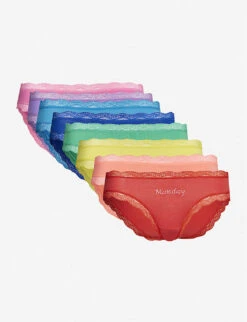 Set Of Seven Basics Days Of The Week Stretch-modal Briefs