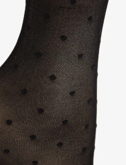 Falke Polka Dot Knitted Ankle Socks -Ress Clothing Shop 121 3000116 41452 3009BLACK ALT02