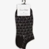Calvin Klein Logo Print Cotton-blend Trainer Socks Set Of Two -Ress Clothing Shop 121 3000437 ECX77500 BLACK M