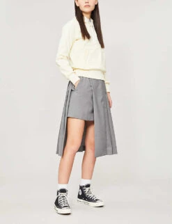 Comme Des Garçons Play Logo-embroidered Cotton-jersey Hoody -Ress Clothing Shop 143 2000022 P1T173 IVORY ALT01