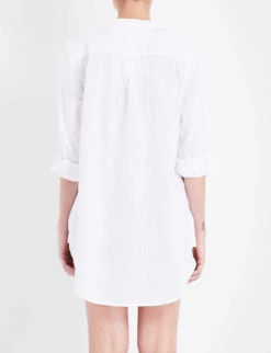 Seafolly Boyfriend Cotton Beach Shirt -Ress Clothing Shop 186 3000714 52815TO WHITE ALT02