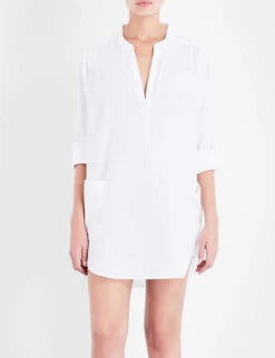 Seafolly Boyfriend Cotton Beach Shirt -Ress Clothing Shop 186 3000714 52815TO WHITE M