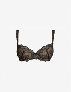 Aubade Danse Moulded Plunge Lace Bra