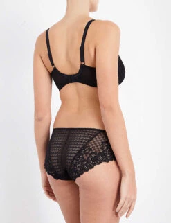 Panache Envy Stretch-lace Underwired Balconette Bra -Ress Clothing Shop 218 3003630 7285BLACK BLACK ALT02