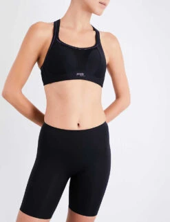 Panache Non-wired Mesh And Jersey Sports Bra -Ress Clothing Shop 218 3003630 7341 BLACK ALT01
