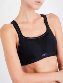 Panache Non-wired Mesh And Jersey Sports Bra -Ress Clothing Shop 218 3003630 7341 BLACK ALT03