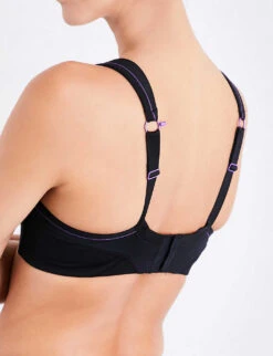 Panache Non-wired Mesh And Jersey Sports Bra -Ress Clothing Shop 218 3003630 7341 BLACK ALT04