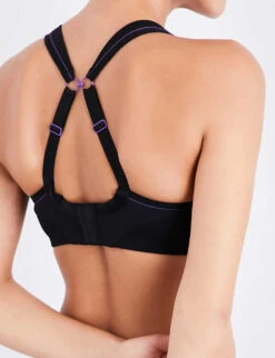Panache Non-wired Mesh And Jersey Sports Bra -Ress Clothing Shop 218 3003630 7341 BLACK ALT05