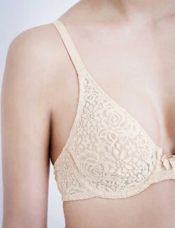Wacoal Halo Stretch-lace Moulded Underwired Bra -Ress Clothing Shop 218 76029603 851205 NATURALLYNUDE ALT04