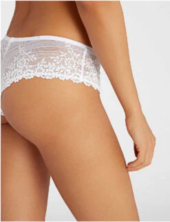 Wacoal Embrace Tanga Lace Briefs -Ress Clothing Shop 218 76029603 WA848191135 WHITE ALT03