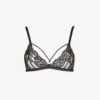 Seraphine Silk-satin And Lace Triangle Bra -Ress Clothing Shop 271 3004739 SER00401 BLACK M