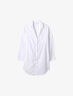 Striped Cotton Night Shirt