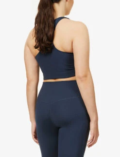 Girlfriend Collective Paloma Sports Stretch-jersey Bra -Ress Clothing Shop R00037918 MIDNIGHT ALT02
