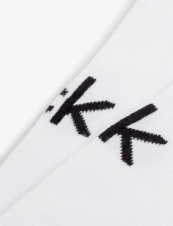 Calvin Klein Coolmax® Cotton-blend Liner Socks Pack Of Two -Ress Clothing Shop R00090412 WHITE ALT02
