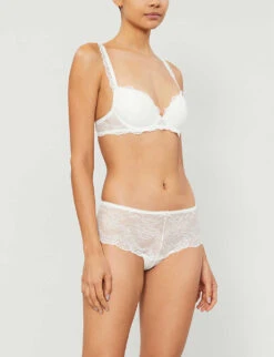 Aubade Danse Des Sens Moulded Stretch-lace And Mesh Bra 9 Aubade Danse Des Sens Moulded Stretch-lace And Mesh Bra -Ress Clothing Shop R00093923 OPALE ALT01