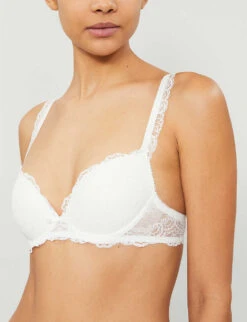 Aubade Danse Des Sens Moulded Stretch-lace And Mesh Bra 11 Aubade Danse Des Sens Moulded Stretch-lace And Mesh Bra -Ress Clothing Shop R00093923 OPALE ALT03