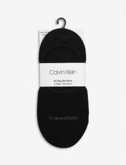Calvin Klein No-show Cotton-blend Socks Pack Of Two