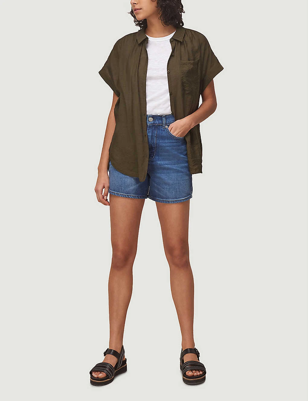 Whistles High-rise Denim Shorts 4 Whistles High-rise Denim Shorts - Image 2