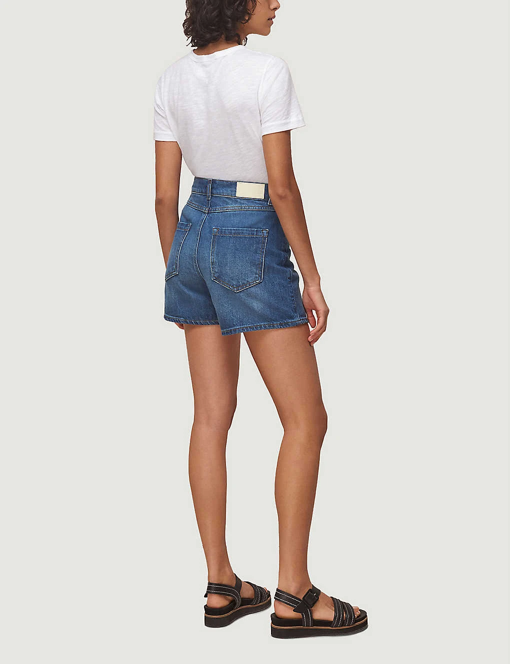 Whistles High-rise Denim Shorts 5 Whistles High-rise Denim Shorts - Image 3