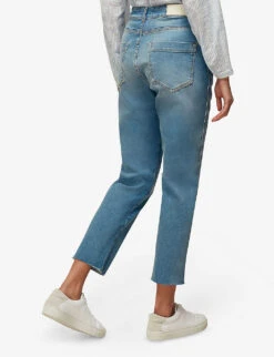Whistles Slim-fit Faded Stretch-denim Jeans 7 Whistles Slim-fit Faded Stretch-denim Jeans -Ress Clothing Shop R03661399 DENIM ALT02