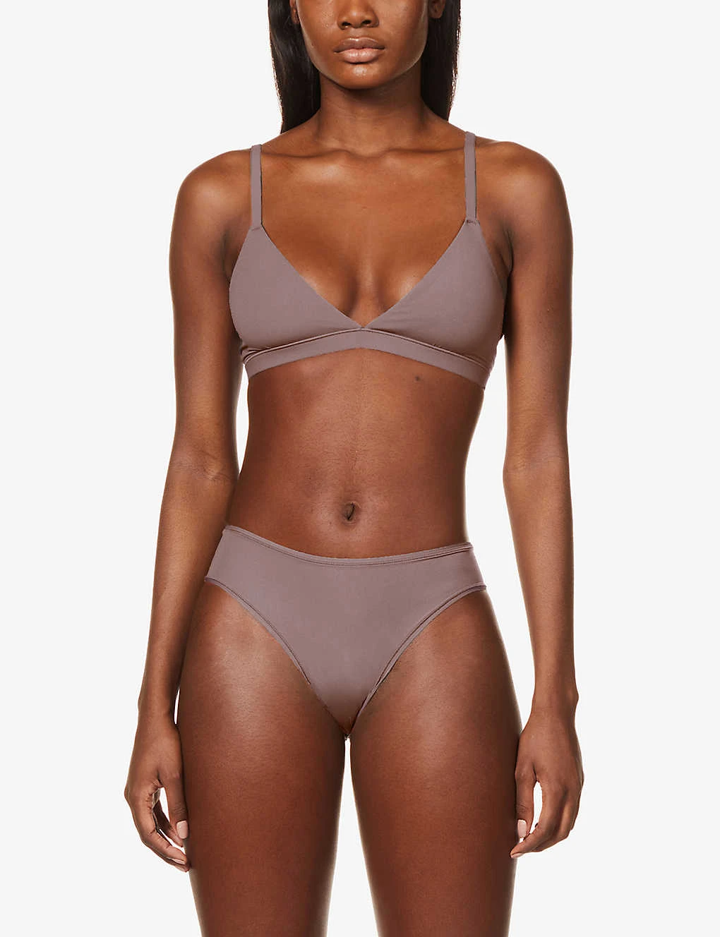 Fits Everybody Triangle Stretch-jersey Bralette 5 Fits Everybody Triangle Stretch-jersey Bralette - Image 3