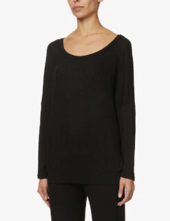 Eberjey Elon Stretch-woven Pyjama Top -Ress Clothing Shop R03667126 BLACK M