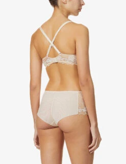 Wacoal Lace Perfection Stretch-woven Contour Bra -Ress Clothing Shop R03667555 CAFECREME ALT02
