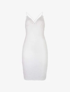 AGENT PROVOCATEUR Hinda Sheer Stretch-lace Slip Nightdress