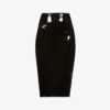 Commando High-waisted Stretch-patent Midi Skirt -Ress Clothing Shop R03701271 BLACK ALT10