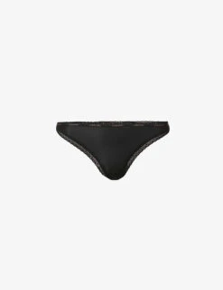 Calvin Klein Bottoms Up Mid-rise Stretch-jersey Thong