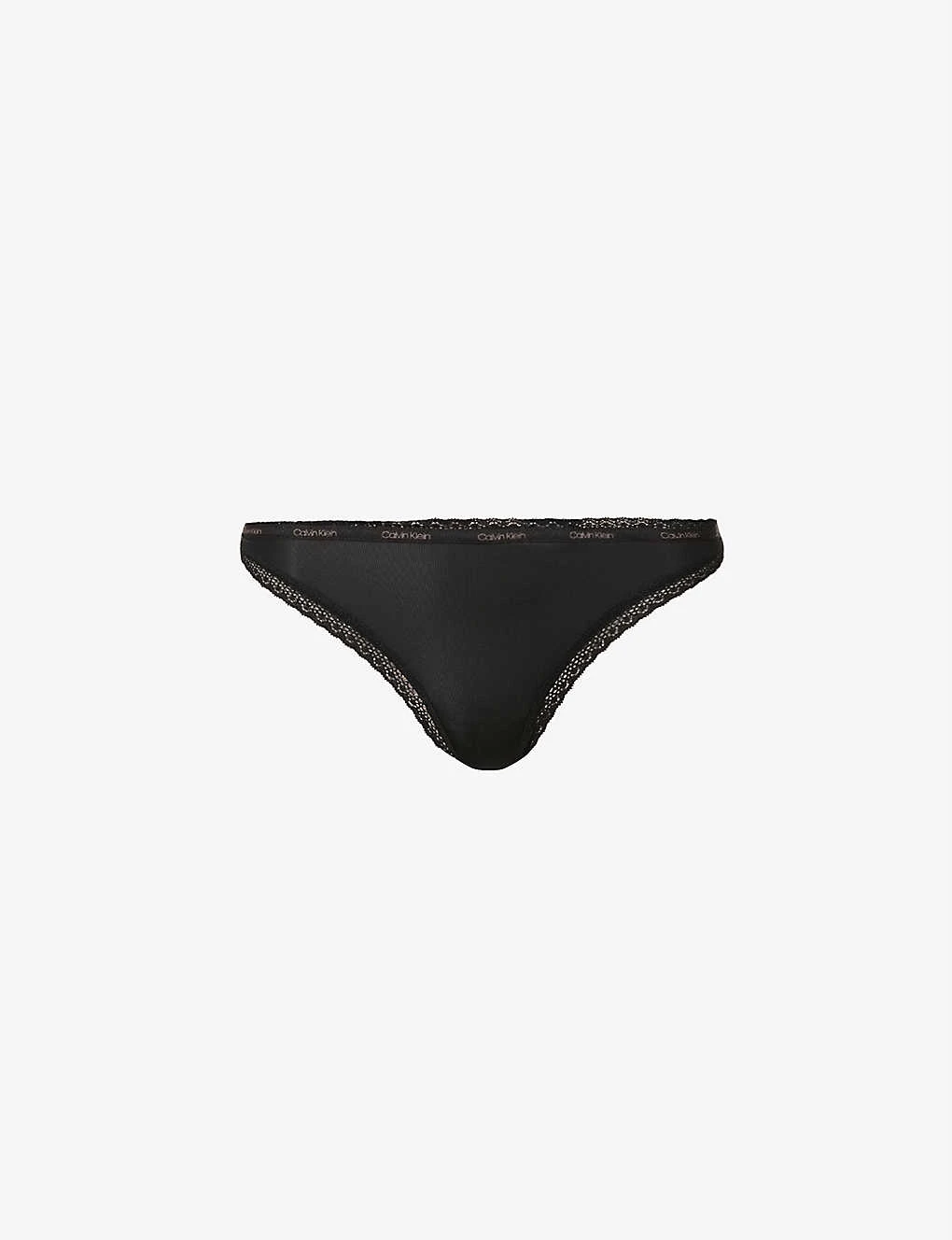 Calvin Klein Bottoms Up Mid-rise Stretch-jersey Thong 3 Calvin Klein Bottoms Up Mid-rise Stretch-jersey Thong