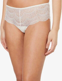 Simone Perele Karma Mid-rise Stretch-lace Briefs 9 Simone Perele Karma Mid-rise Stretch-lace Briefs -Ress Clothing Shop R03733912 030IVORY ALT02