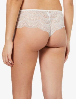 Simone Perele Karma Mid-rise Stretch-lace Briefs 10 Simone Perele Karma Mid-rise Stretch-lace Briefs -Ress Clothing Shop R03733912 030IVORY ALT03