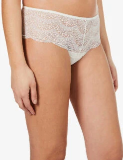 Simone Perele Karma Mid-rise Stretch-lace Briefs 11 Simone Perele Karma Mid-rise Stretch-lace Briefs -Ress Clothing Shop R03733912 030IVORY ALT04