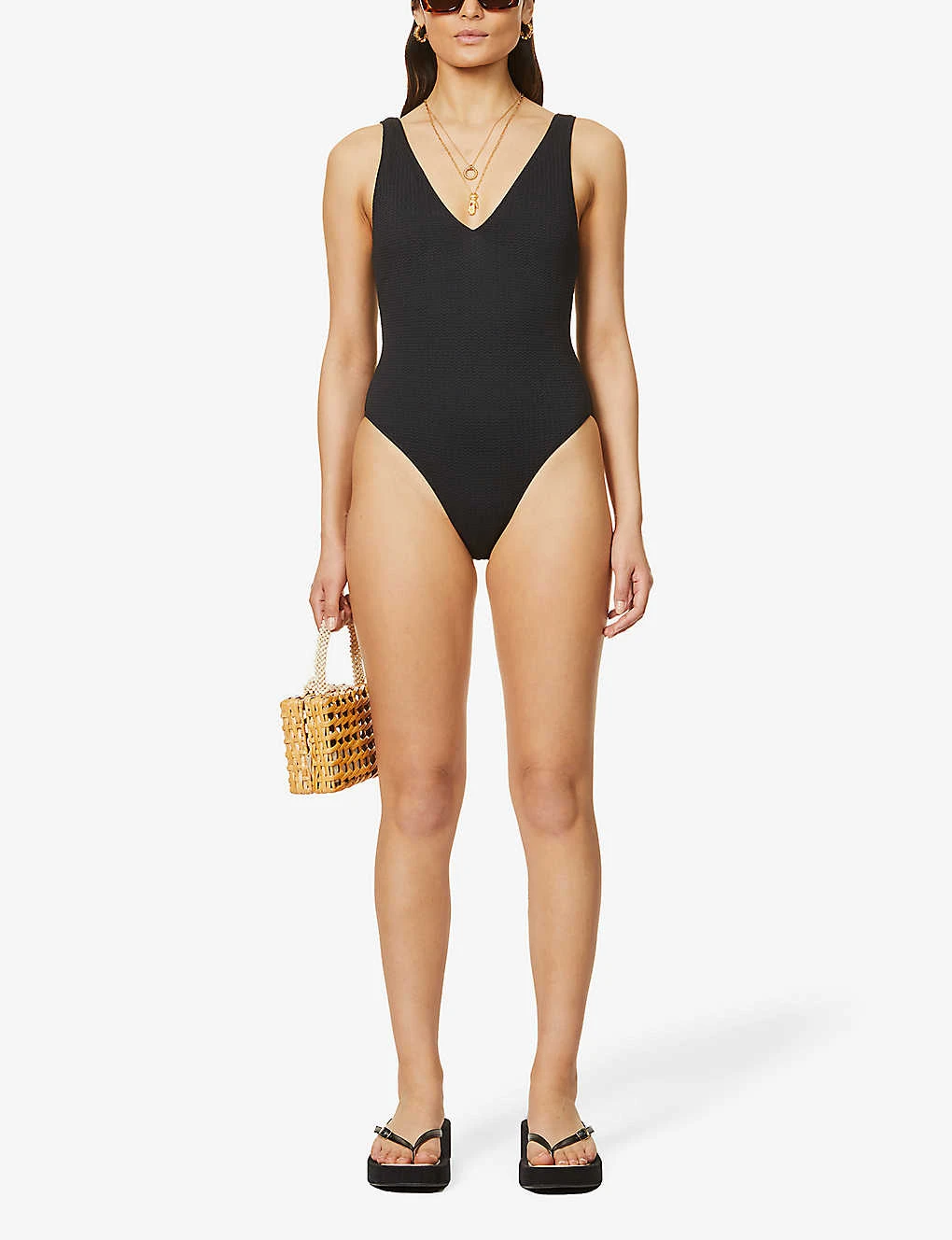 Seafolly Sea Dive V-neck Swimsuit 4 Seafolly Sea Dive V-neck Swimsuit - Image 2