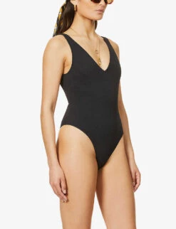 Seafolly Sea Dive V-neck Swimsuit 9 Seafolly Sea Dive V-neck Swimsuit -Ress Clothing Shop R03740442 BLACK ALT02