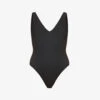 Seafolly Sea Dive V-neck Swimsuit 2 Seafolly Sea Dive V-neck Swimsuit -Ress Clothing Shop R03740442 BLACK M