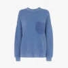 Whistles Patch-pocket Denim Sweatshirt -Ress Clothing Shop R03745125 BLUE M
