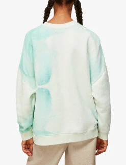 Whistles Tie-dye Cotton-blend Jumper -Ress Clothing Shop R03747158 MULTICOLOURED ALT02