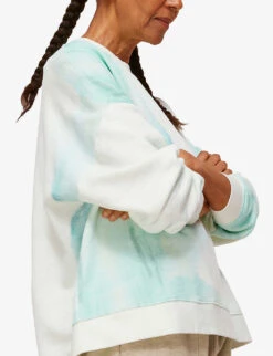 Whistles Tie-dye Cotton-blend Jumper -Ress Clothing Shop R03747158 MULTICOLOURED ALT03