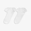 Maje Bonneterie Frilled Cotton-blend Socks -Ress Clothing Shop R03787340 BLANC M